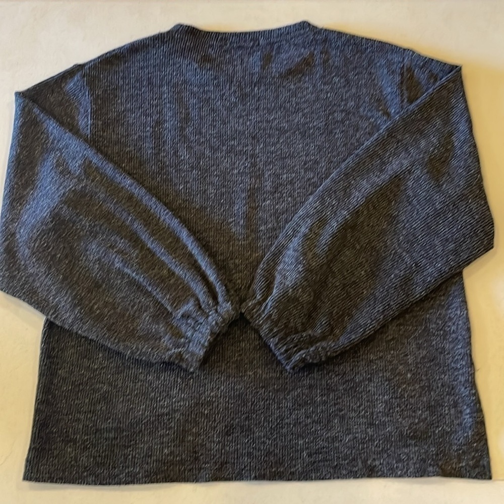 Zara Woman’s XL Dark Grey Crew Neck Sweater - Picture 2 of 6